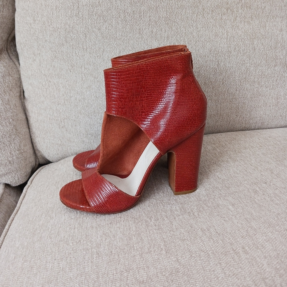 Maison Martin Margiela Paris brown embossed leather shoes - Picture 2 of 11